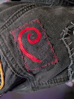 a small patch of the debian swirl