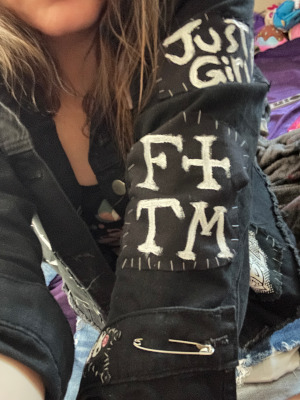 the F+TM patch on the right sleeve of my jacket