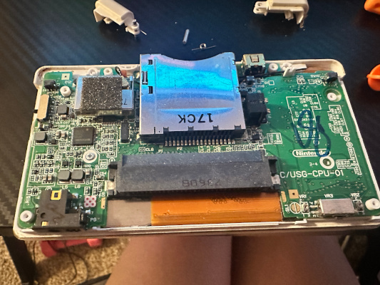 the ds lite's main board